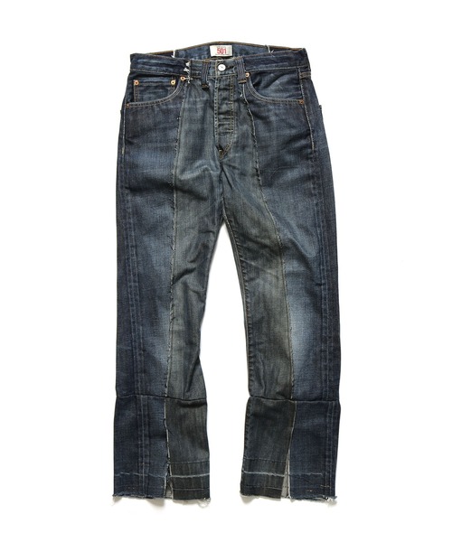Levi's（リーバイス）の「THRIFTY LOOK/スリフティールック LEVIS SLIT REMAKE リメイクデニムパンツ（デニムパンツ・メンズ・ブルー系その他/ブルー系その他3/ブルー系その他2・M/L）」の21枚目の写真