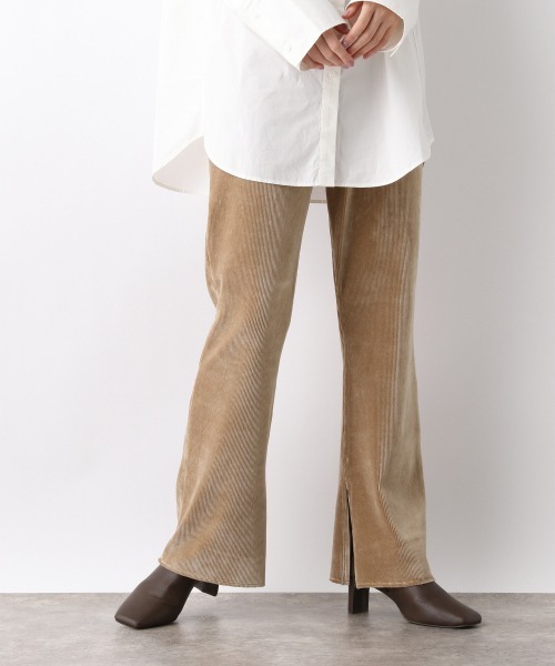 A part by（アパートバイ）の「【WEB限定】コーデュロイフレアイージーパンツ　919537（その他パンツ・レディース・グレー/ブラウン系その他2/ベージュ/オレンジ・FREE）」の4枚目の写真