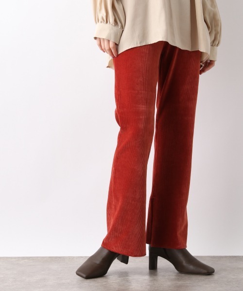 A part by（アパートバイ）の「【WEB限定】コーデュロイフレアイージーパンツ　919537（その他パンツ・レディース・グレー/ブラウン系その他2/ベージュ/オレンジ・FREE）」の2枚目の写真