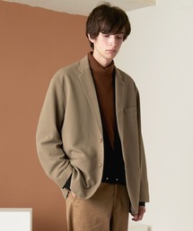 EMMA CLOTHES | 梨地ルーズリラックス ドレープ オーバーサイズ シングルテーラードジャケット EMMA CLOTHES(テーラードジャケット)