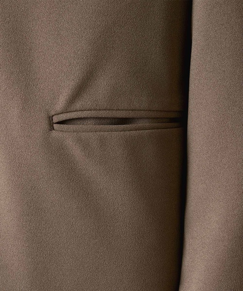 EMMA CLOTHES（エマクローズ）の「梨地ルーズリラックス ドレープ オーバーサイズ シングルテーラードジャケット EMMA CLOTHES（テーラードジャケット・メンズ・ブラック/ダークブラウン/グレー系その他/ブラウン系その他/ベージュ系その他/グリーン系その他/グレイッシュベージュ/ダークネイビー/ライラック・M/L/S）」の20枚目の写真