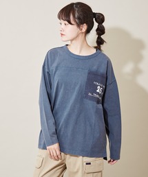 CUBE SUGAR（キューブシュガー）の「WEB限定 OE天竺×布帛 ポケット付き ロンTee（Tシャツ/カットソー）」
