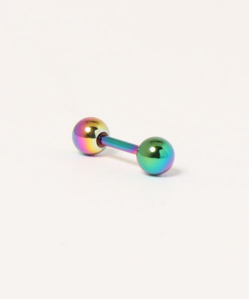 MORPH(モルフ)の「MORPH モルフ バーベルボディーピアス 18ゲージ 6mm~12mm(ピアス(片耳用)・レディース・レインボー・6/8/10/12)」の4枚目の写真