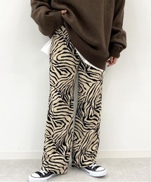 apres jour mignon | ゼブラ柄パンツ【ZOZOTOWN限定アイテム】(その他パンツ)