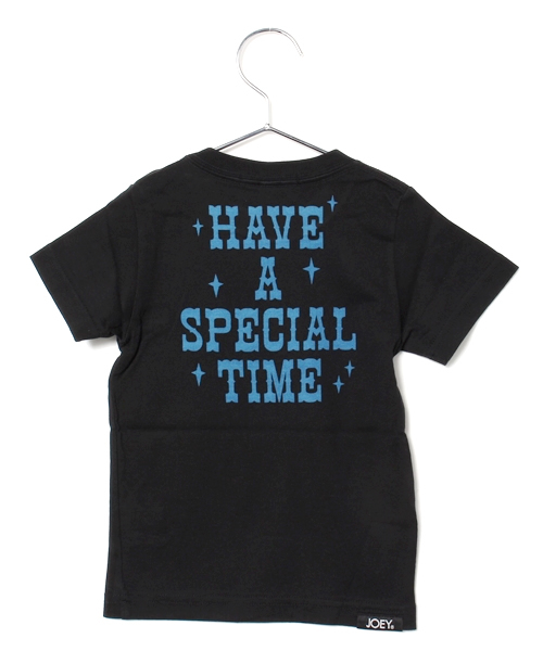 JOEY HYSTERIC（ジョーイヒステリック）の「COWGIRL pt T-SH（Tシャツ/カットソー・キッズ・キナリ/ブラック・X-SMALL/MEDIUM/SMALL）」の3枚目の写真