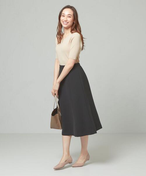 closet story（クローゼットストーリー）の「＜closet story＞□リブ Vネック 5SL ニット -手洗い可能-（ニット/セーター・レディース・ライラック/ナチュラル/ブラック/ライム・FREE）」の15枚目の写真