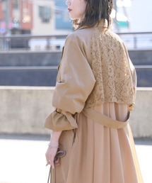 reca | バックレース＆シフォントレンチコート(トレンチコート)