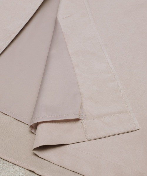 reca（レカ）の「バックレース＆シフォントレンチコート（トレンチコート・レディース・グレイッシュベージュ/ベージュ・L/M）」の12枚目の写真