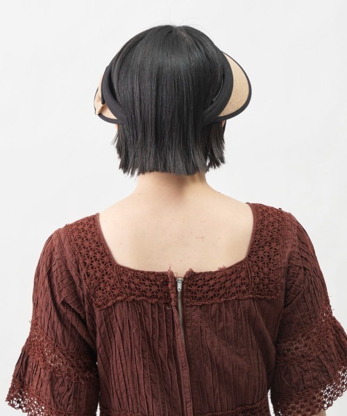 セール】【milsa】美人バイザー ｻｲﾄﾞﾘﾎﾞﾝ（サンバイザー