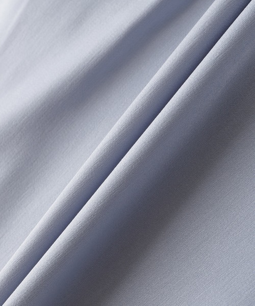 act'm（アクトム）の「シルクライク1ポケット バンドカラー長袖ルーズシャツ（シャツ/ブラウス・メンズ・ホワイト/ブラック/サックスブルー・S/M/L）」の16枚目の写真