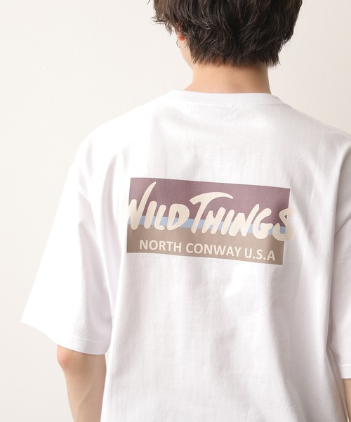 WILD THINGS（ワイルドシングス）の「WILDTHINGS バックプリントTEE（Tシャツ/カットソー・メンズ・オフホワイト/ラベンダー/ベージュ系その他・M/L）」の7枚目の写真