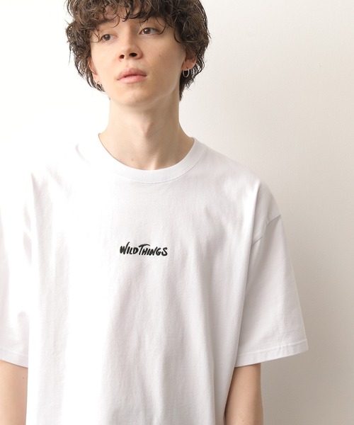 WILD THINGS（ワイルドシングス）の「WILDTHINGS バックプリントTEE（Tシャツ/カットソー・メンズ・オフホワイト/ラベンダー/ベージュ系その他・M/L）」の6枚目の写真