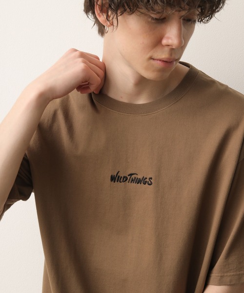 WILD THINGS（ワイルドシングス）の「WILDTHINGS バックプリントTEE（Tシャツ/カットソー・メンズ・オフホワイト/ラベンダー/ベージュ系その他・M/L）」の9枚目の写真