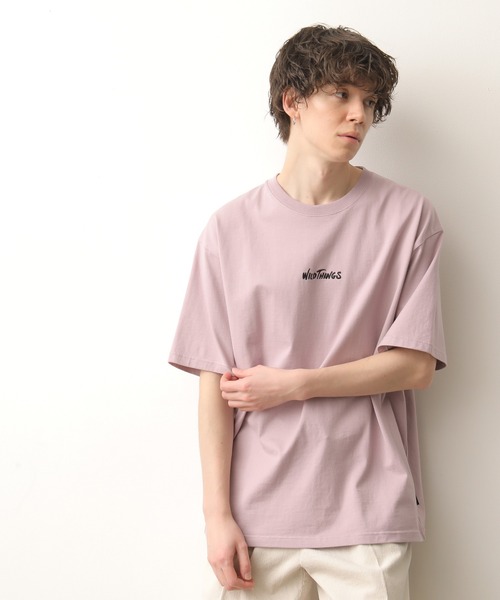 WILD THINGS（ワイルドシングス）の「WILDTHINGS バックプリントTEE（Tシャツ/カットソー・メンズ・オフホワイト/ラベンダー/ベージュ系その他・M/L）」の12枚目の写真