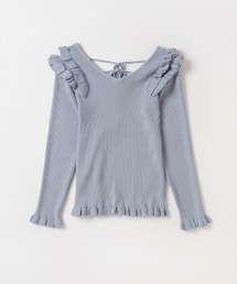 WILLSELECTION | リトルラッフルフリルリブニット(ニット/セーター)