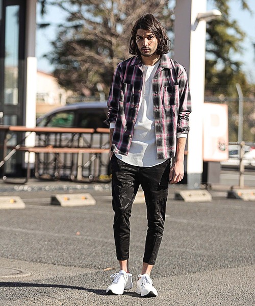 RATTLE TRAP(ラトルトラップ)の「オンブレーチェックオープンカラーシャツ(シャツ/ブラウス・メンズ・ピンク系その他/イエロー系その他・M/S/L)」の11枚目の写真