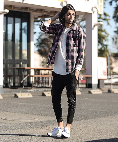 RATTLE TRAP(ラトルトラップ)の「オンブレーチェックオープンカラーシャツ(シャツ/ブラウス・メンズ・ピンク系その他/イエロー系その他・M/S/L)」の10枚目の写真