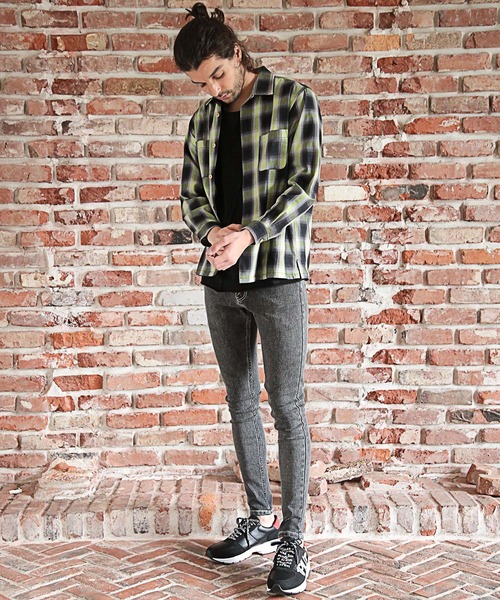 RATTLE TRAP(ラトルトラップ)の「オンブレーチェックオープンカラーシャツ(シャツ/ブラウス・メンズ・ピンク系その他/イエロー系その他・M/S/L)」の13枚目の写真