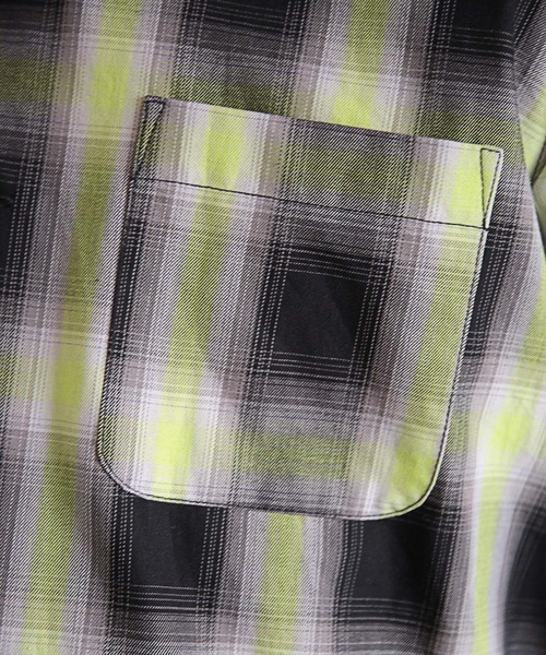 RATTLE TRAP(ラトルトラップ)の「オンブレーチェックオープンカラーシャツ(シャツ/ブラウス・メンズ・ピンク系その他/イエロー系その他・M/S/L)」の22枚目の写真