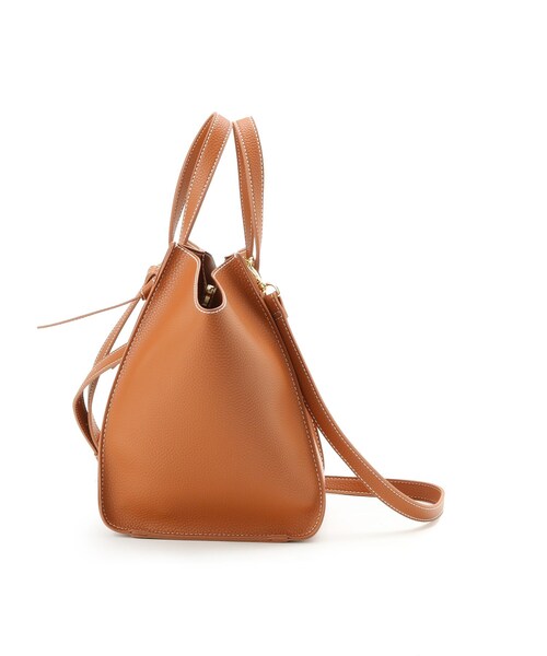 AG by aquagirl（エージーバイアクアガール）の「◆軽量ソフト合皮結び持ち手トート（トートバッグ・レディース・ブラック/オフホワイト/キャメル・00）」の12枚目の写真