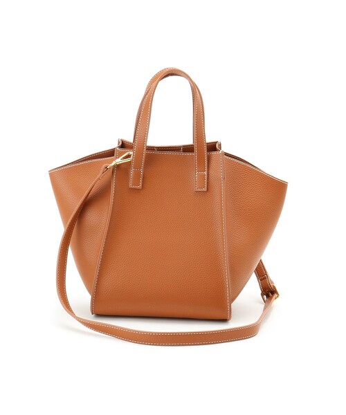 AG by aquagirl（エージーバイアクアガール）の「◆軽量ソフト合皮結び持ち手トート（トートバッグ・レディース・ブラック/オフホワイト/キャメル・00）」の5枚目の写真