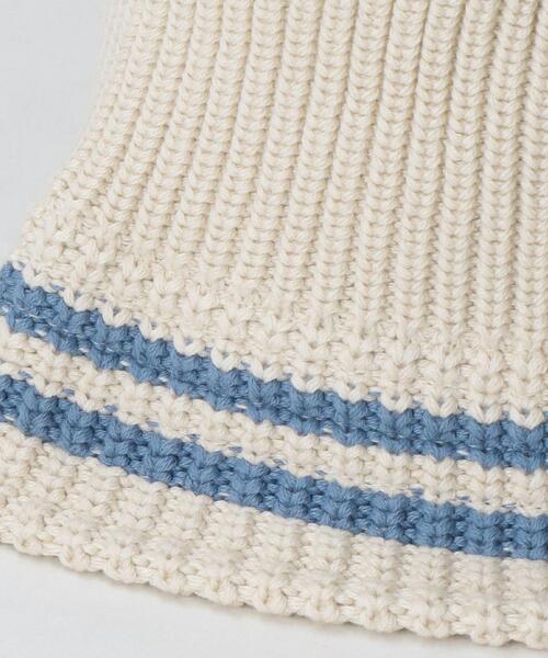 RACAL（ラカル）の「【別注】 ＜Racal（ラカル）＞ KNIT BUCKET HAT/ハット（ハット・メンズ・オフホワイト/ブラック・FREE）」の5枚目の写真