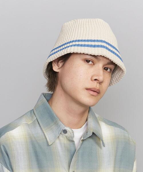 RACAL（ラカル）の「【別注】 ＜Racal（ラカル）＞ KNIT BUCKET HAT/ハット（ハット・メンズ・オフホワイト/ブラック・FREE）」の7枚目の写真