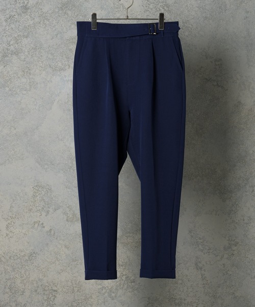 INTER FACTORY（インターファクトリー）の「ファッションインフルエンサー howell - ワイドテーパードグルカスラックス　made in INTER FACTORY（スラックス・メンズ・ブラウン/ネイビー・LARGE/MEDIUM）」の13枚目の写真