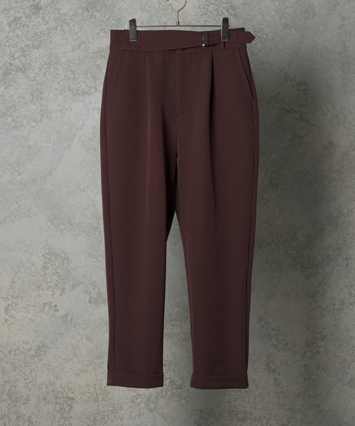 INTER FACTORY（インターファクトリー）の「ファッションインフルエンサー howell - ワイドテーパードグルカスラックス　made in INTER FACTORY（スラックス・メンズ・ブラウン/ネイビー・LARGE/MEDIUM）」の17枚目の写真