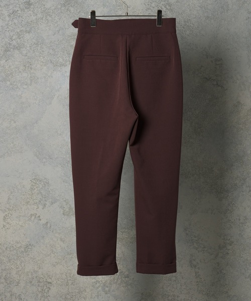 INTER FACTORY（インターファクトリー）の「ファッションインフルエンサー howell - ワイドテーパードグルカスラックス　made in INTER FACTORY（スラックス・メンズ・ブラウン/ネイビー・LARGE/MEDIUM）」の10枚目の写真