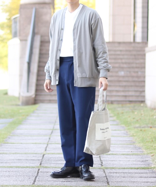 INTER FACTORY（インターファクトリー）の「ファッションインフルエンサー howell - ワイドテーパードグルカスラックス　made in INTER FACTORY（スラックス・メンズ・ブラウン/ネイビー・LARGE/MEDIUM）」の11枚目の写真