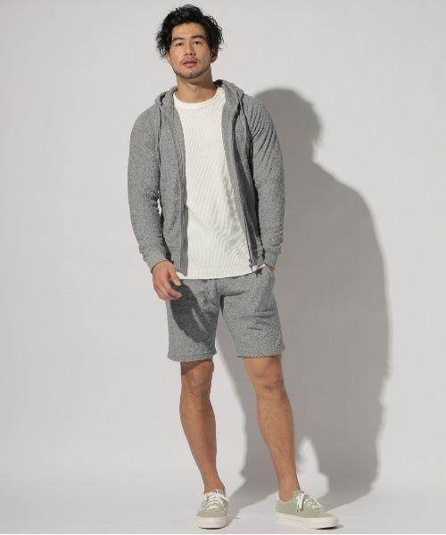 BAYFLOW(ベイフロー)の「ラウンジパイルショーツ(その他パンツ・メンズ・オフホワイト/ベージュ/チャコールグレー・SMALL/MEDIUM/LARGE)」の5枚目の写真