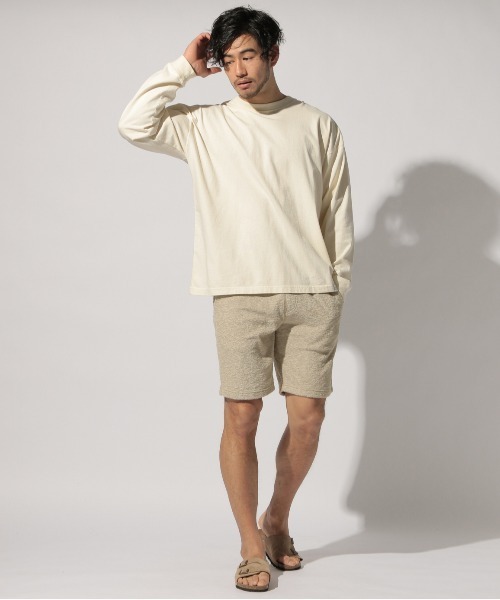 BAYFLOW(ベイフロー)の「ラウンジパイルショーツ(その他パンツ・メンズ・オフホワイト/ベージュ/チャコールグレー・SMALL/MEDIUM/LARGE)」の6枚目の写真