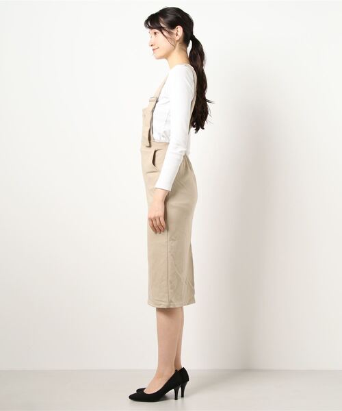 Roomy's（ルーミーズ）の「カットジャンスカ（ワンピース・レディース・ベージュ/ブラック/グレー・FREE）」の4枚目の写真