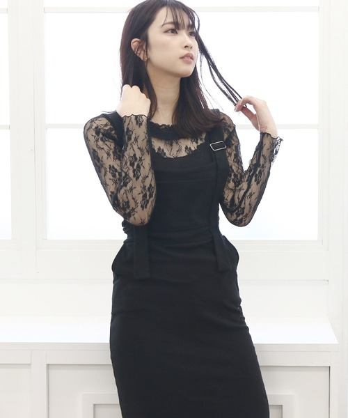 Roomy's（ルーミーズ）の「カットジャンスカ（ワンピース・レディース・ベージュ/ブラック/グレー・FREE）」の9枚目の写真