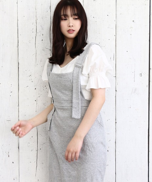 Roomy's（ルーミーズ）の「カットジャンスカ（ワンピース・レディース・ベージュ/ブラック/グレー・FREE）」の11枚目の写真