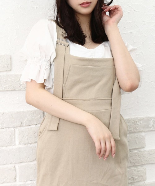 Roomy's（ルーミーズ）の「カットジャンスカ（ワンピース・レディース・ベージュ/ブラック/グレー・FREE）」の17枚目の写真