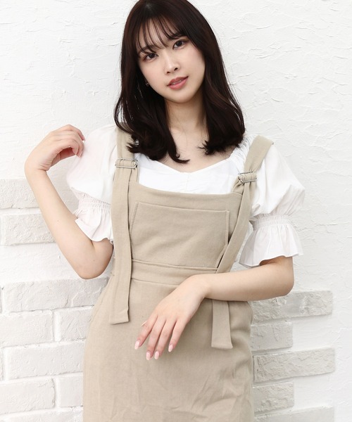 Roomy's（ルーミーズ）の「カットジャンスカ（ワンピース・レディース・ベージュ/ブラック/グレー・FREE）」の12枚目の写真