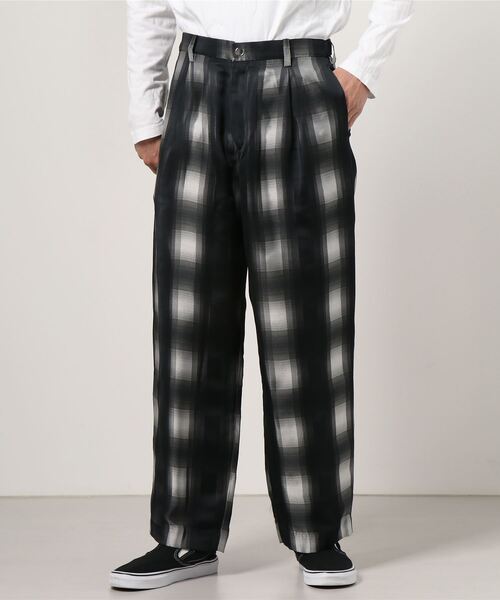 TAAKK（ターク）の「TAAKK(ターク) OMBRE CHECK TROUSER（スラックス 