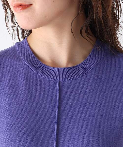 JET（ジェット）の「◆【ウォッシャブル】綿シルクレーヨンノースリーブニット（ニット/セーター・レディース・ブラウン系その他/ライトベージュ/パープル系4・04）」の16枚目の写真