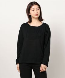 Samansa Mos2 | 胸元切替レースカットソー(Tシャツ/カットソー)