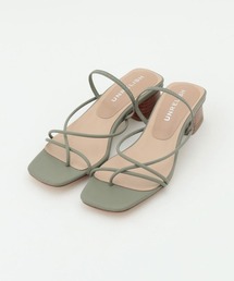 UNRELISH（アンレリッシュ）の「スクエアトングストラップミュールサンダル（サンダル）」