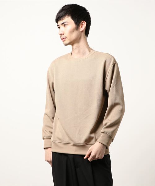 417 EDIFICE（フォーワンセブンエディフィス）の「アゼアミニットソーロングスリーブ（ニット/セーター・メンズ・ベージュ/サックスブルー/ブラック系その他・MEDIUM/LARGE）」の15枚目の写真