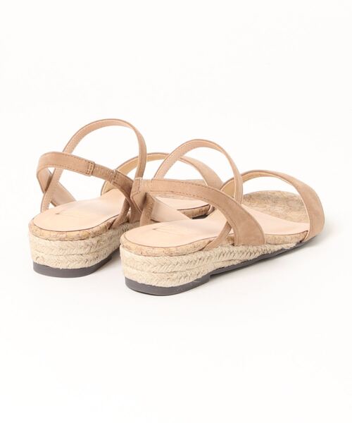 SAVOY（サボイ）の「【SAVOY】<2021SS>ウェッジソールサンダル コルク巻き（サンダル・レディース・ブラック/ベージュ/アイボリー・LL/S/M/L）」の4枚目の写真