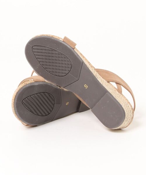 SAVOY（サボイ）の「【SAVOY】<2021SS>ウェッジソールサンダル コルク巻き（サンダル・レディース・ブラック/ベージュ/アイボリー・LL/S/M/L）」の5枚目の写真