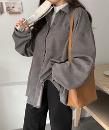 aimoha | コーデュロイ シンプルオーバーシャツ(シャツ/ブラウス)