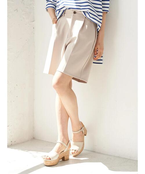 earth music&ecology（アースミュージックアンドエコロジー）の「タックハーフカットパンツ　＊（その他パンツ・レディース・その他8/ブラウン・MEDIUM/SMALL）」の20枚目の写真