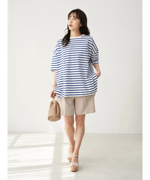 earth music&ecology（アースミュージックアンドエコロジー）の「タックハーフカットパンツ　＊（その他パンツ・レディース・その他8/ブラウン・MEDIUM/SMALL）」の14枚目の写真