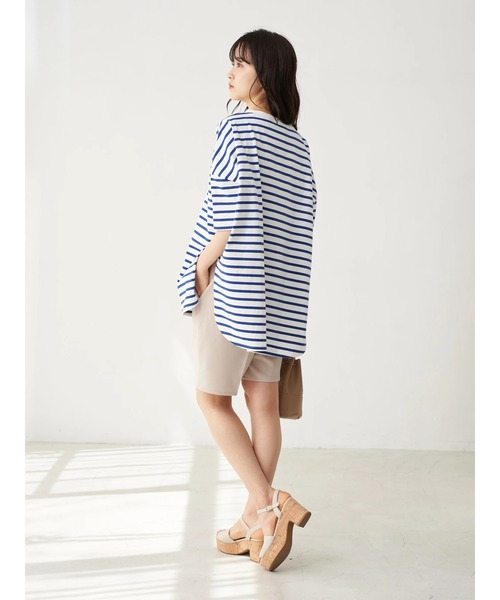 earth music&ecology（アースミュージックアンドエコロジー）の「タックハーフカットパンツ　＊（その他パンツ・レディース・その他8/ブラウン・MEDIUM/SMALL）」の12枚目の写真