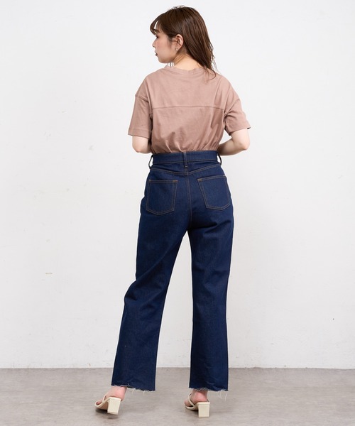 natural couture（ナチュラルクチュール）の「ニュートラルデニム（デニムパンツ・レディース・オフホワイト/インディゴブルー/ブルー・SMALL/MEDIUM/LARGE）」の17枚目の写真